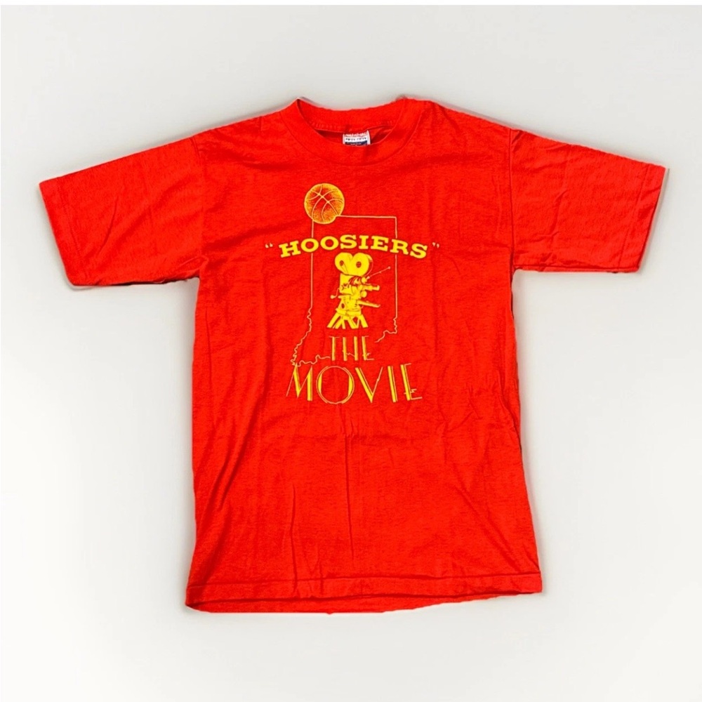 Vintage 80’s Hoosiers Movie Promo Single Stitch T Shirt Indiana Basketball Men M